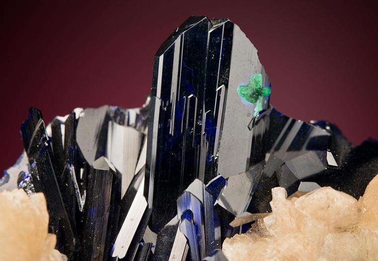 AZURITE with CALCITE